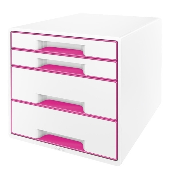 Leitz 5213 WOW cajonera rosa metalizado (4 cajones) 52132023 202534 - 1
