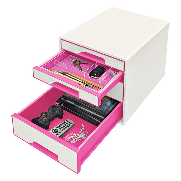 Leitz 5213 WOW cajonera rosa metalizado (4 cajones) 52132023 202534 - 2
