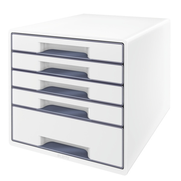 Leitz 5214 WOW Cajonera blanco/gris (5 cajones)
