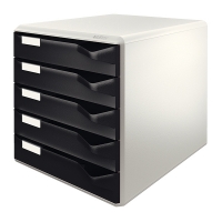 Leitz 5280 cajonera negra (5 cajones) 52800095 211212
