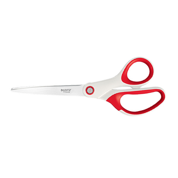 Leitz 5319 WOW tijeras de oficina titanio rojo 205 mm 53192026 227656 - 1
