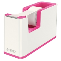 Leitz 5364 WOW soporte para cinta adhesiva blanco/rosa 53641023 226044