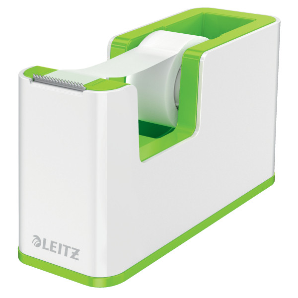 Leitz 5364 WOW soporte para cinta adhesiva blanco/verde 53641054 226274 - 1