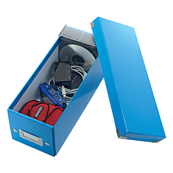 Leitz 6041 WOW Caja de CD Azul Metálico 211128 - 3