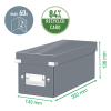 Leitz 6041 WOW Caja de CD Blanca 211122 - 2