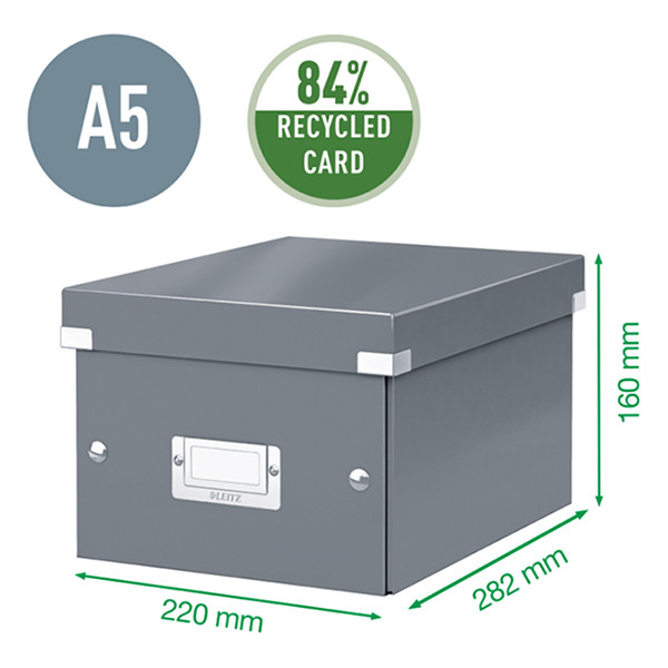 Leitz 6043 WOW Caja de almacenaje pequeña verde 60430054 226271 - 2