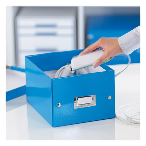 Leitz 6043 WOW caja de almacenaje pequeña azul metalizado 60430036 211144 - 3