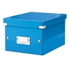 Leitz 6043 WOW caja de almacenaje pequeña azul metalizado