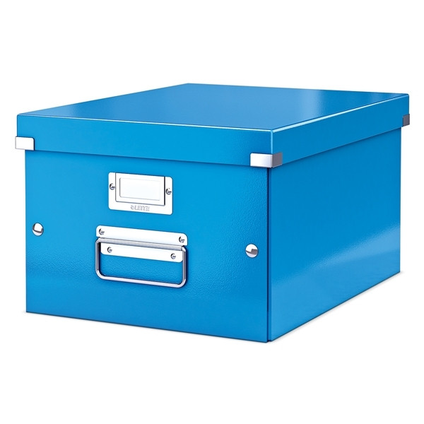 leitz 6044 wow caja de almacenamiento mediana azul metalizado
