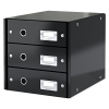 Leitz 6048 WOW cajonera negra (3 cajones)