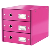 Leitz 6048 WOW cajonera rosa metalizado (3 cajones) 60480023 211969