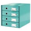 Leitz 6049 WOW cajonera turquesa metalizado (4 cajones) 211966 - 1