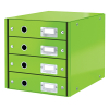 Leitz 6049 WOW cajonera verde (4 cajones) 226164 - 1