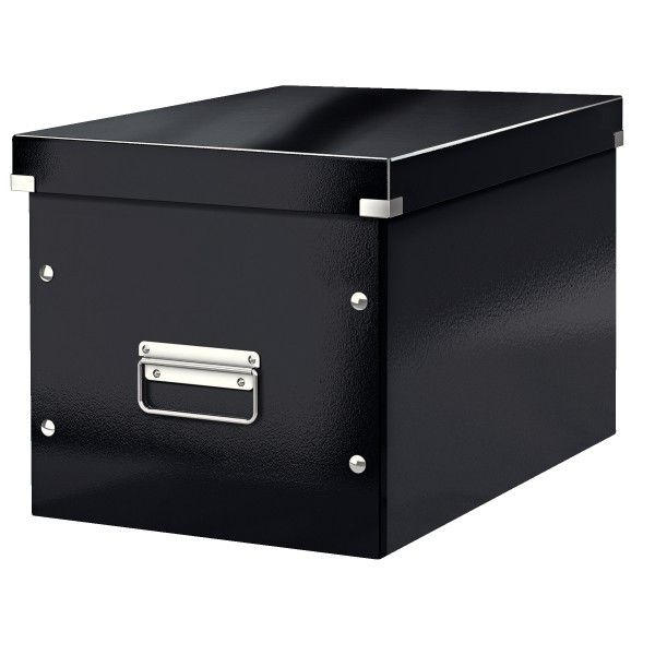 Leitz 6108 cube caja de almacenaje grande negra Leitz