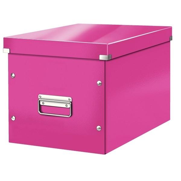 Leitz 6108 cube caja de almacenaje grande rosa Leitz
