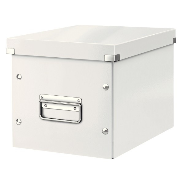 Leitz 6109 cube caja de almacenamiento mediana blanca