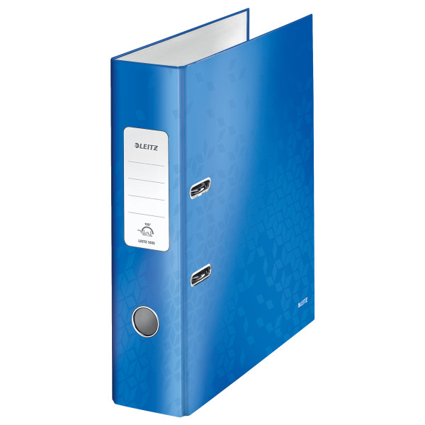 Leitz Archivador A4 | carton | azul metalizado | 80 mm | Leitz 180° WOW 10050036 202956 - 1