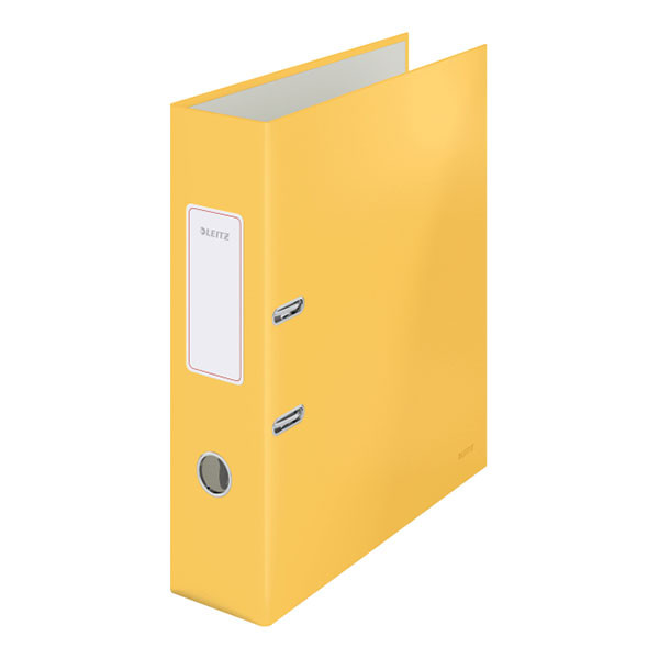 Leitz Archivo A4 | cartón | amarillo cálido | 80 mm | con tacto suave | Leitz Acogedor 180° 10610019 226356 - 1