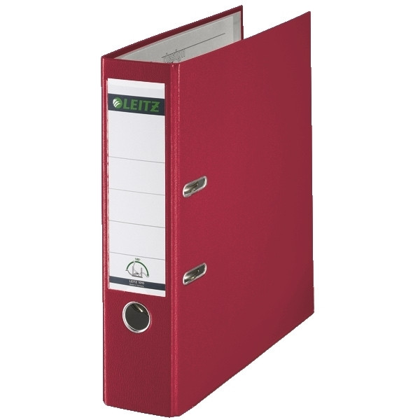 Leitz Archivo A4 | plastico | rojo | 80 mm | Leitz 1010 10105025 202914 - 1