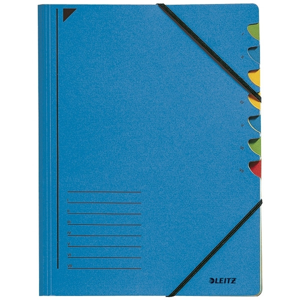 Leitz Carpeta clasificadora Leitz azul (7 pestañas) 39070035 202856 - 1
