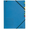 Carpeta clasificadora Leitz azul (7 pestañas)