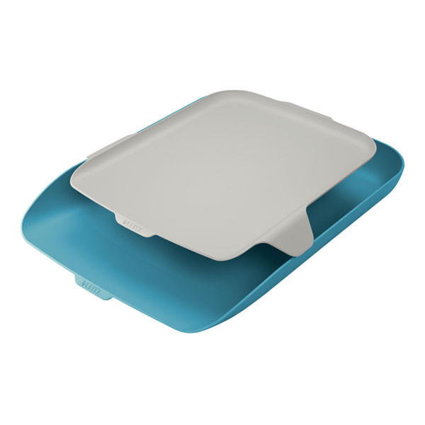 Leitz Cosy Bandeja portadocumentos con organizador azul sereno
