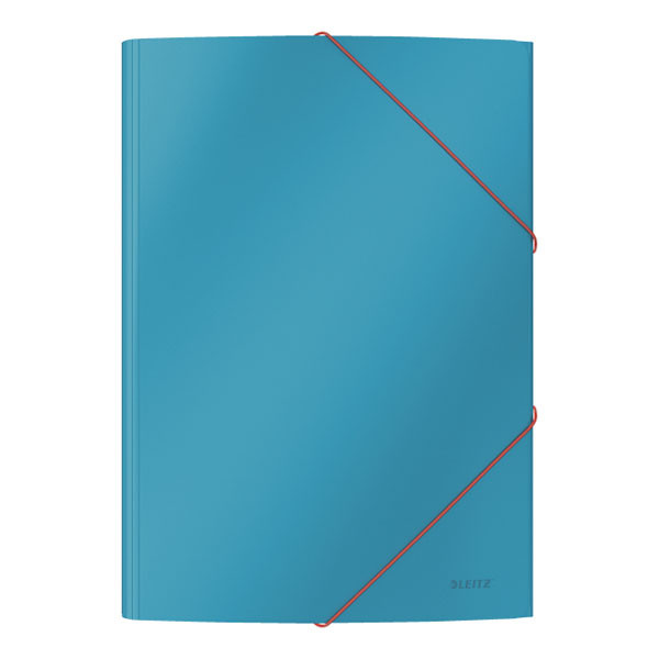 Leitz Cosy carpeta de cartón azul sereno con 3 solapas