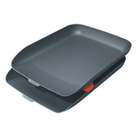 Leitz Cozy Bandeja portadocumentos gris terciopelo (2 piezas) 53581089 226417
