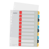 Leitz Cozy separadores imprimibles A4 con 10 pestañas (11 agujeros) 12470000 226367 - 1