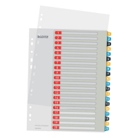 Leitz Cozy separadores imprimibles A4 con 20 pestañas (11 agujeros) 12490000 226369
