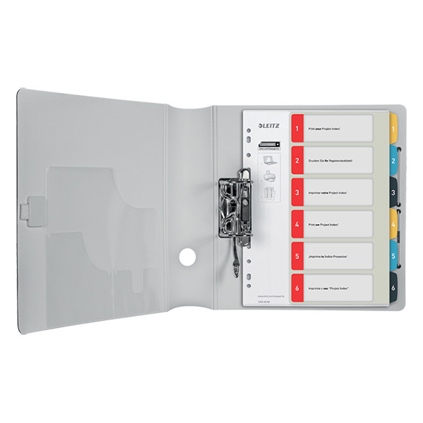 Leitz Cozy separadores imprimibles A4 con 6 pestañas (11 agujeros) 12460000 226366 - 2