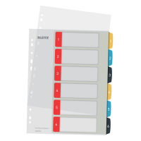 Leitz Cozy separadores imprimibles A4 con 6 pestañas (11 orificios) 12460000 226366