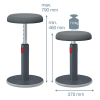 Leitz Ergo Cosy Active Taburete ajustable gris 227600 - 2