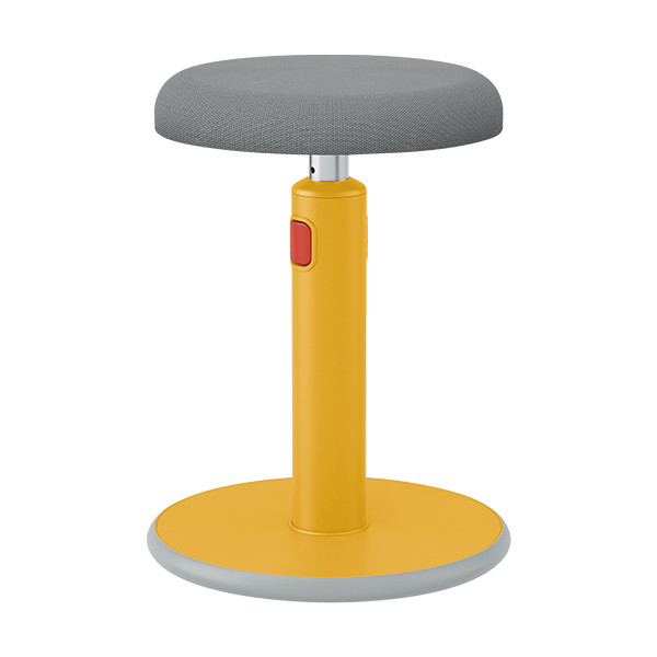 Leitz Ergo Cosy taburete activo amarillo para sentarse y pararse