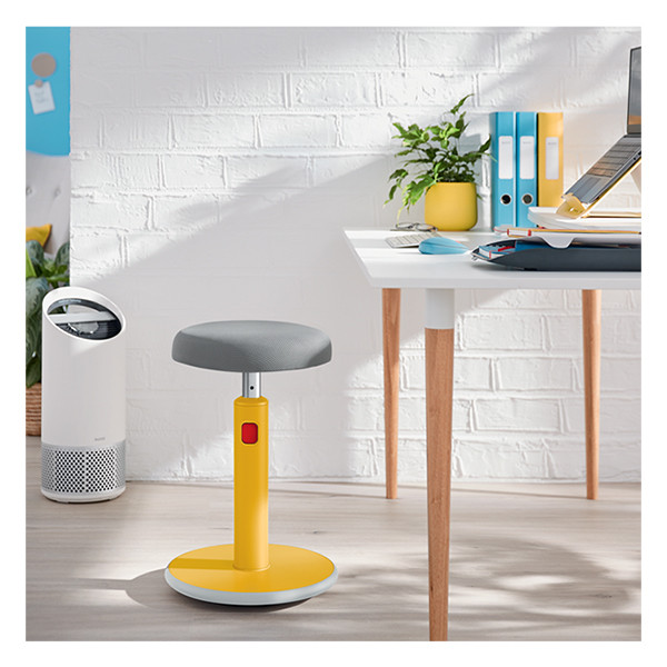 Leitz Ergo Cosy taburete activo amarillo para sentarse y pararse 227598 - 3