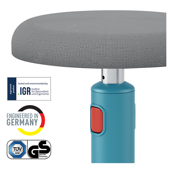 Leitz Ergo Cosy taburete activo azul para sentarse y pararse 227599 - 3