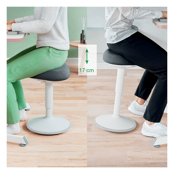 Leitz Ergo Taburete activo con resorte de gas, gris claro 202757 - 8