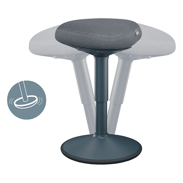 Leitz Ergo Taburete activo con resorte de gas, gris oscuro 202759 - 2