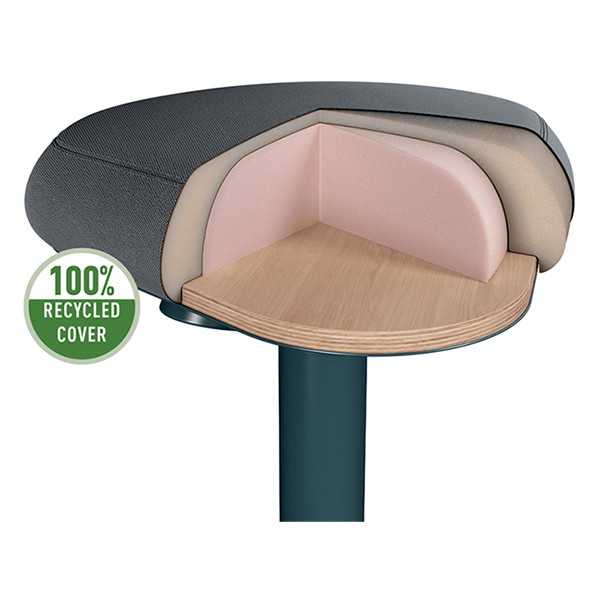 Leitz Ergo Taburete activo con resorte de gas, gris oscuro 202759 - 5