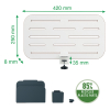 Leitz Ergo tablero perforado para escritorio de 42 x 25 cm 65480000 202753 - 3