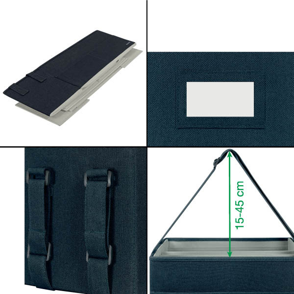 Leitz Hot Desking bolsa de trabajo compacta de tela gris 243790 - 3