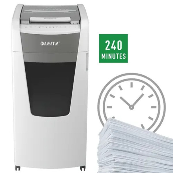 Leitz IQ Auto+ Office Pro 600 P4 Destructora blanca SE001329 - 6