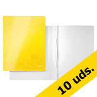 Leitz Pack ahorro 10x Leitz 3001 WOW fástener de cartón amarillo  280036