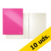 Pack ahorro 10x  Leitz 3001 WOW fástener de cartón rosa metalizado 280030 - 1