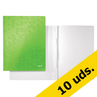 Leitz Pack ahorro 10x  Leitz 3001 WOW fástener de cartón verde  280035