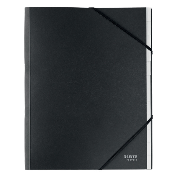 Leitz Recycle Carpeta clasificadora negra (12 pestañas)