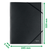 Leitz Recycle Carpeta clasificadora negra (6 pestañas) 39140095 226482 - 4