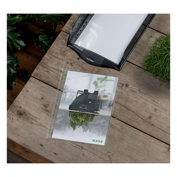 Leitz Recycle carpeta de fundas transparente A4+ 11 agujeros 100 micras (25 unidades) 226488 - 4