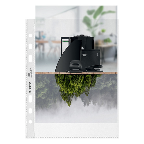 Leitz Recycle carpeta de fundas transparente A5 6 agujeros 100 micras (25 unidades) 226486 - 4