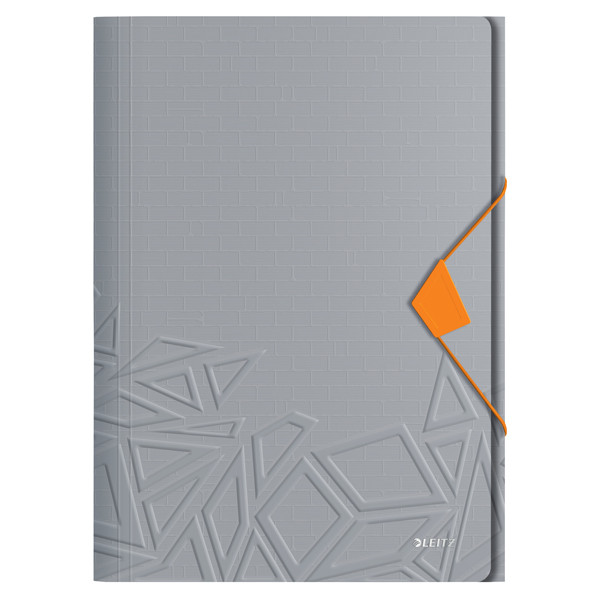 Leitz Urban Chic carpeta de plástico con 3 solapas gris oscuro 46490088 226541 - 1
